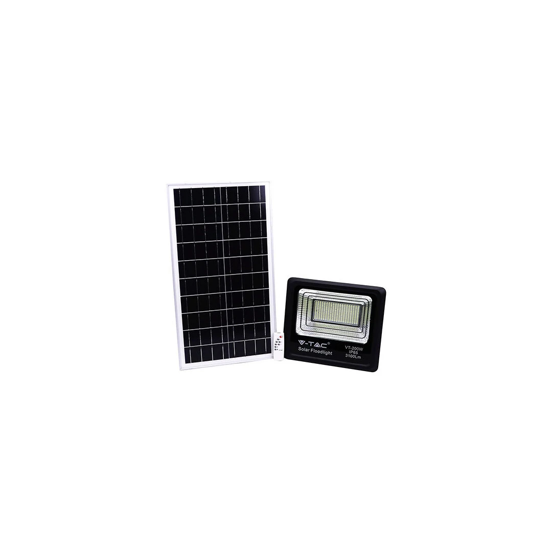 Proiector led cu incarcare solara 40W, 4000K, 3100 lm, telecomanda, 353 x 90 x 304 mm - 