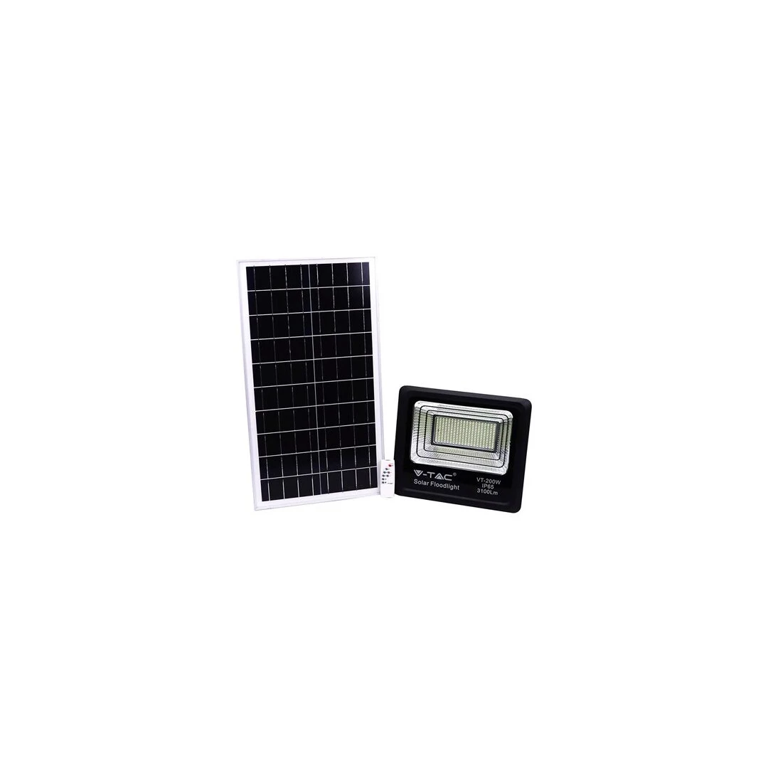 Proiector led cu incarcare solara 40W, 6000K, 3100 lm, telecomanda, 353 x 90 x 304 mm - 