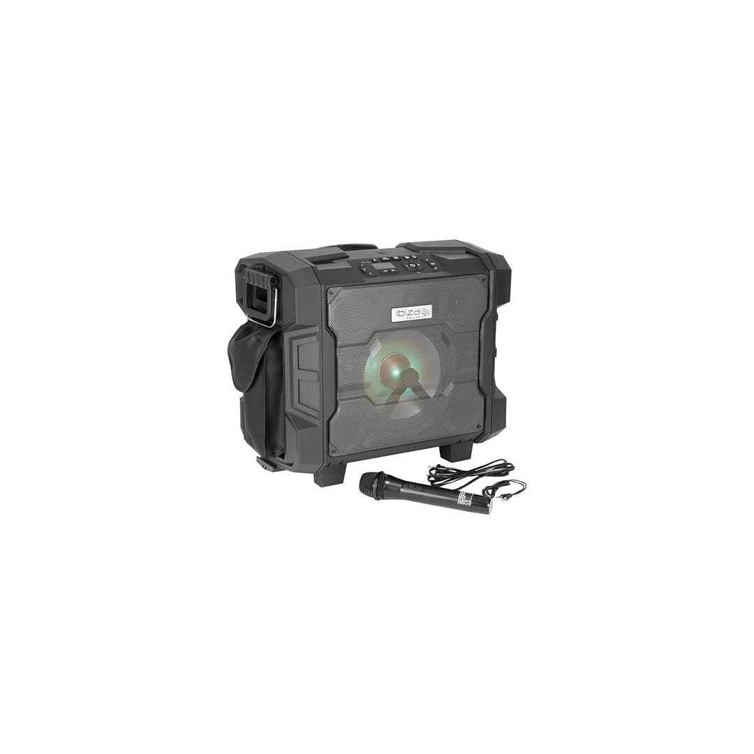 Boxa portabila 150 W, Bluetooth, USB, microSD, AUX și microfon, Roți și troller telescopic, 51x30x45 cm - 