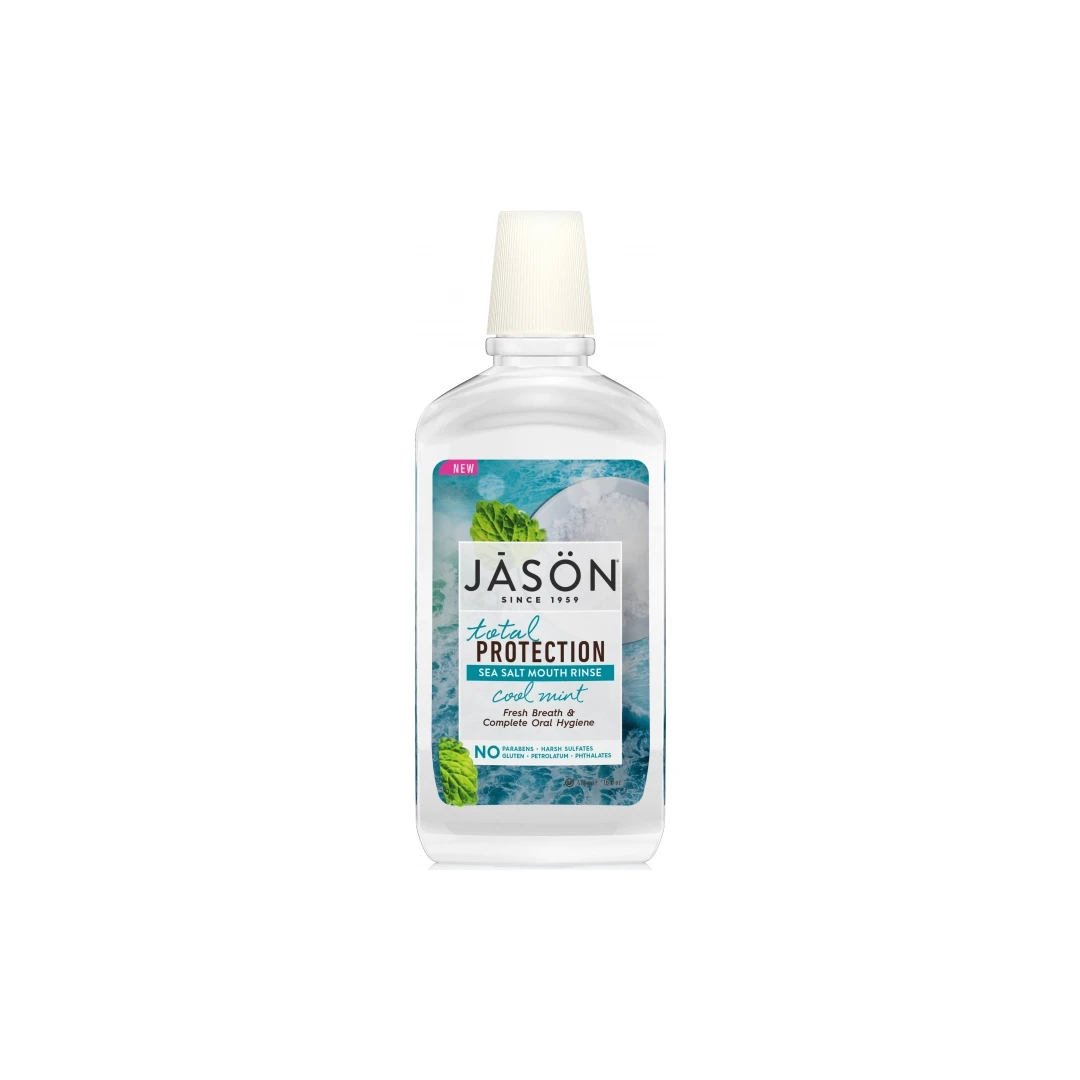 Apa clatire gura Jason Total Protection, respiratie proaspata, 473 ml - 