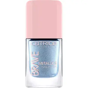 Lac de unghii cu finisaj metalic, Catrice Brave Metallics nail polish, 03 million dollars baby, 10.5 ml - 