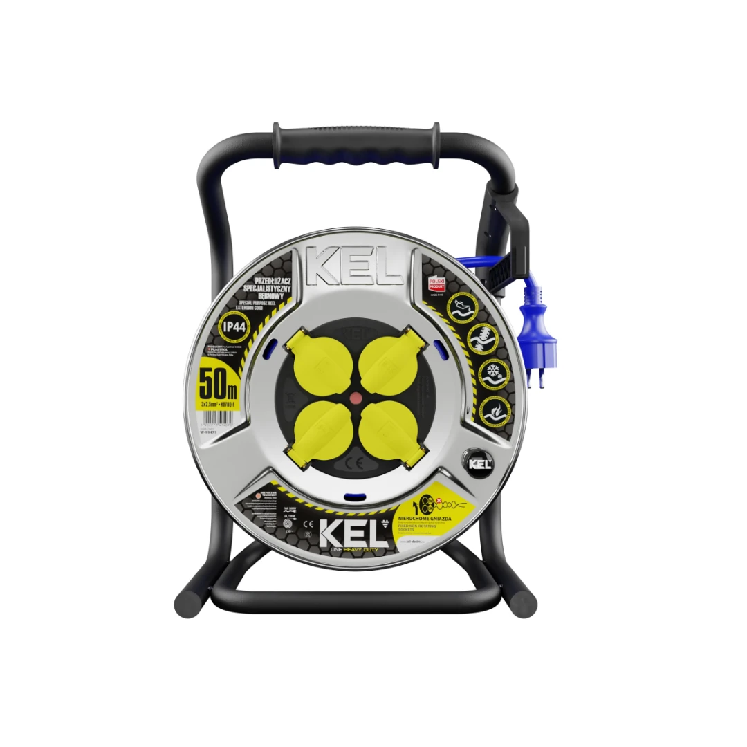 Prelungitor profesional electric pe tambur H07BQ-F KEL 99471, 50 m - 