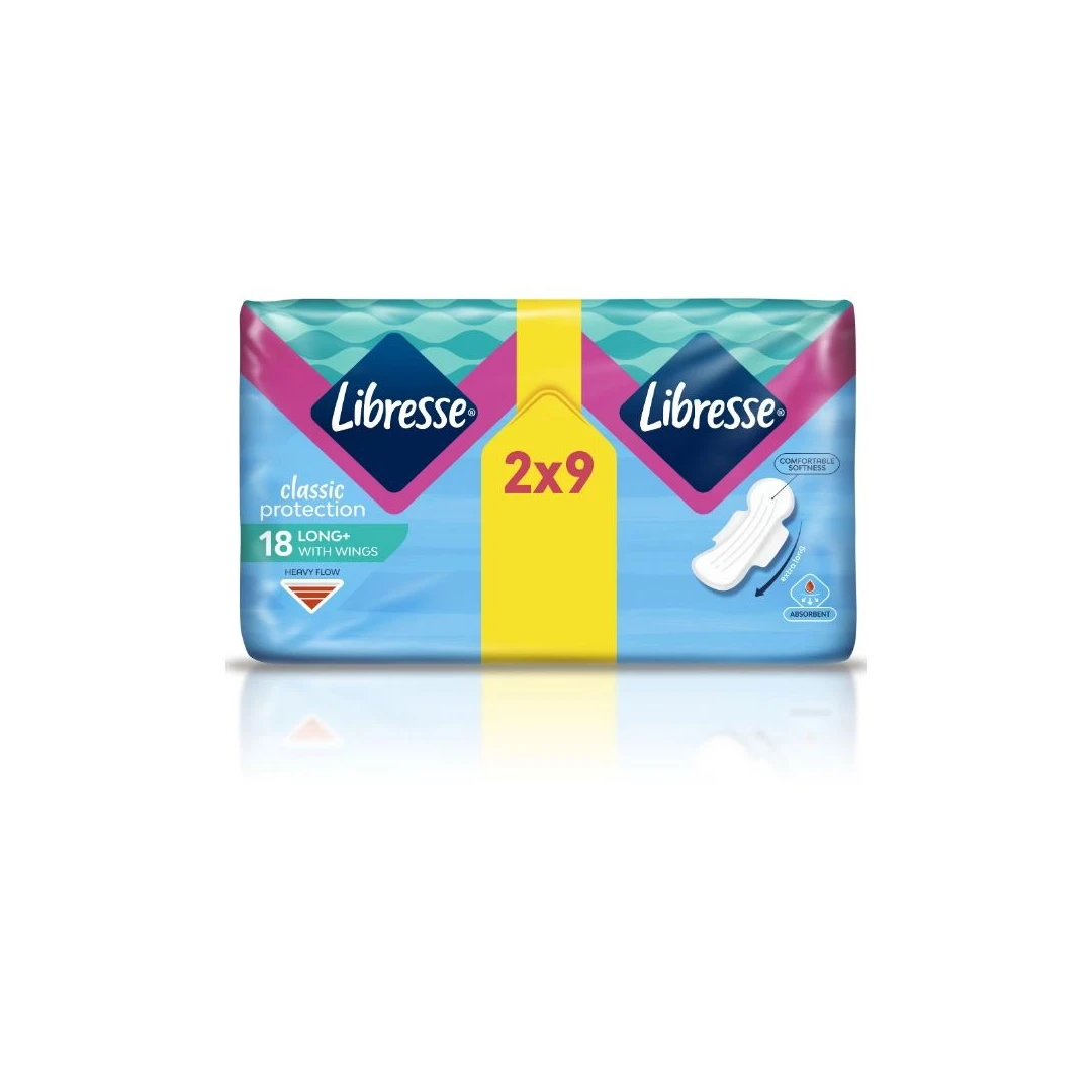 Absorbante, Libresse Classic Super, Long With Wings, 18 buc - 