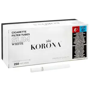 Tuburi Tigari Korona Slim White 250 - 