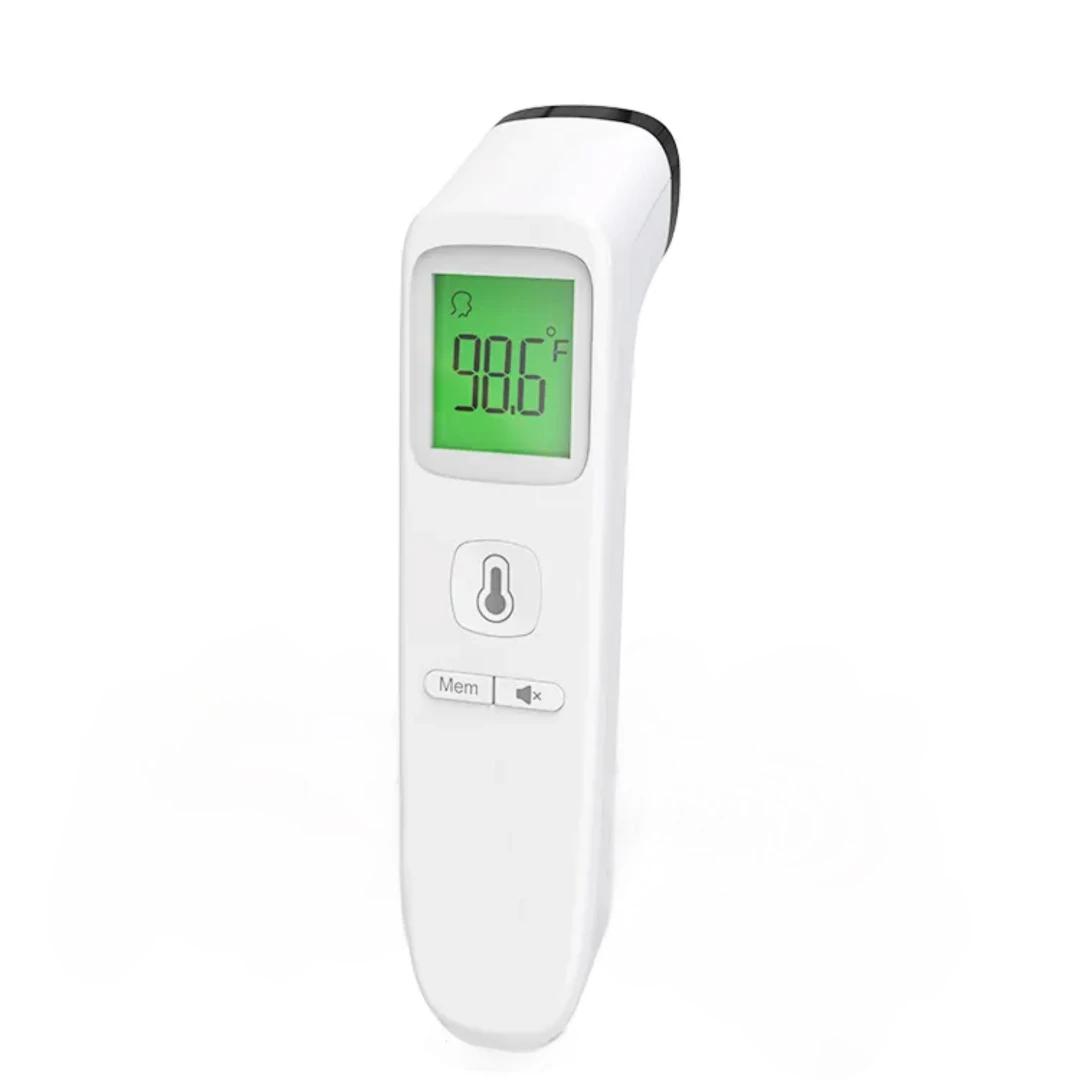 Termometru Avizat Medical Vilego, FC-IR 2000 tehnologie non contact cu infrarosu, masurare rapida, de mare precizie, memorie display LCD, alb - 