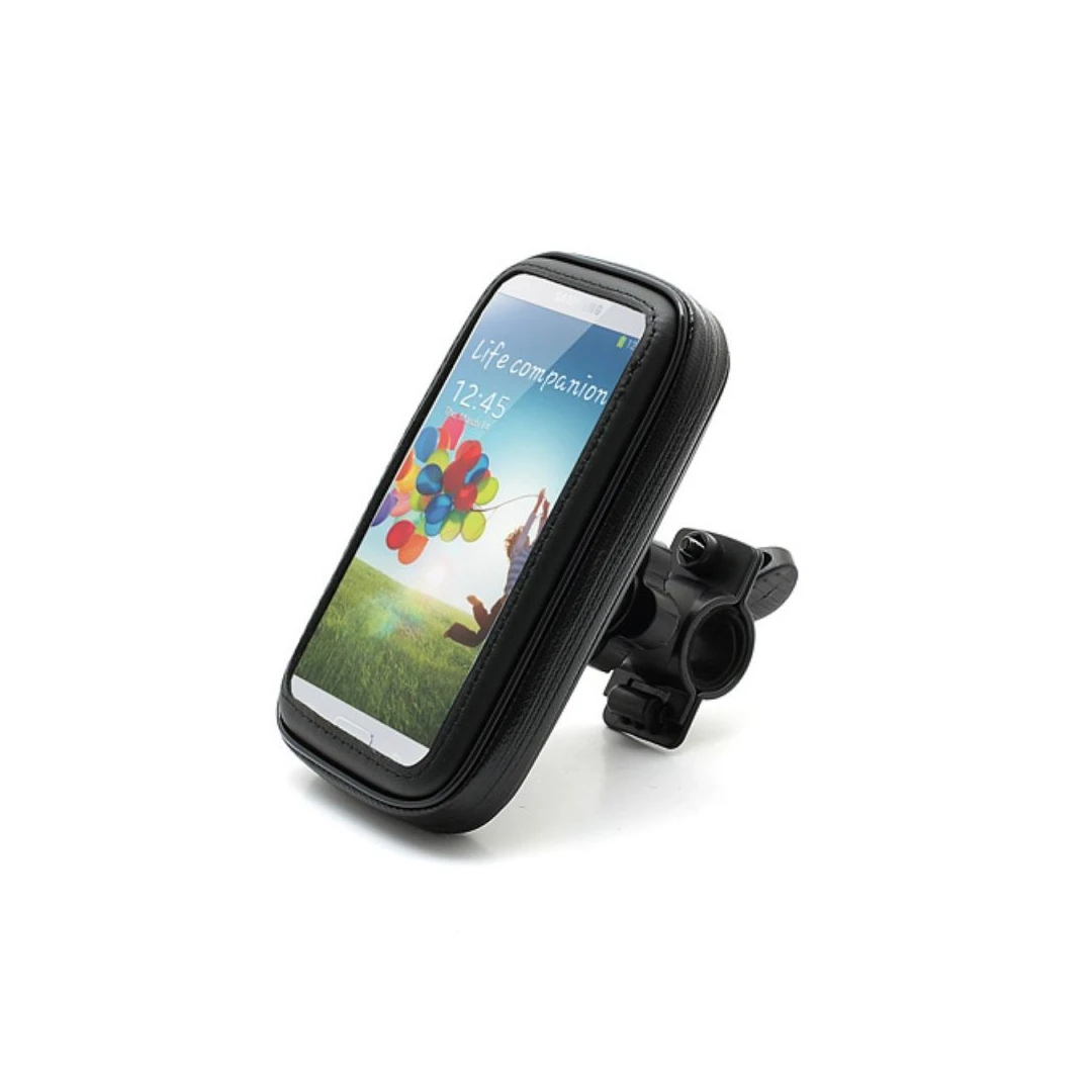 Suport husa telefon mobil eMazing pentru bicicleta si motocicleta, rezistent apa si socuri, touchscreen, 360 rotativ, negru, 4.8 - 