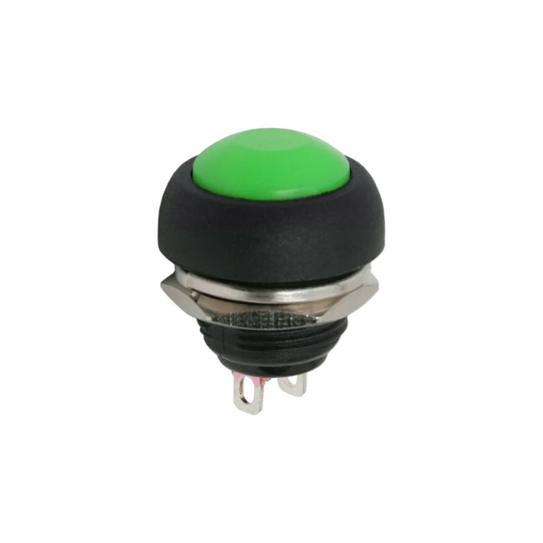 Buton 1 circuit 1A-250V OFF-(ON), verde - 1 circuit1A-250VOFF-(ON)verde