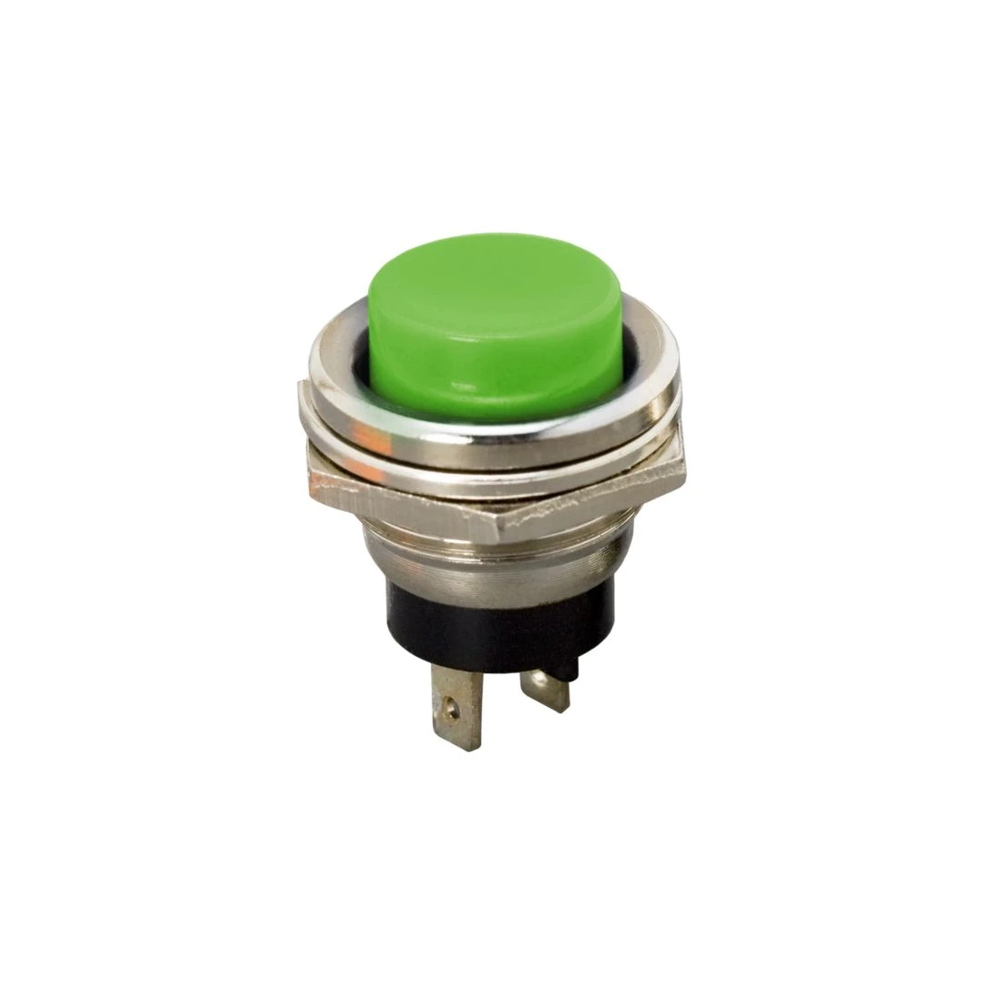 Buton 1 circuit 2A-250V OFF-(ON), verde - 1 circuit2A-250VOFF-(ON)verde