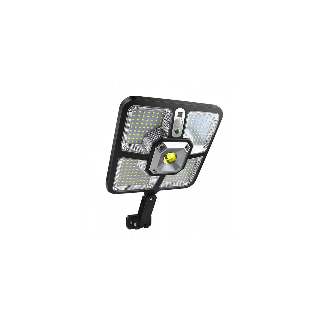 Lampa solara de perete cu senzor de miscare, panou extern, 220 LED COB, 4 moduri, IP65, 23x36.5x4.5 cm, Izoxis - 