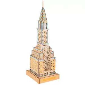 Set de constructie din lemn - Chrysler Building, 76pcs, 14 ani + - 