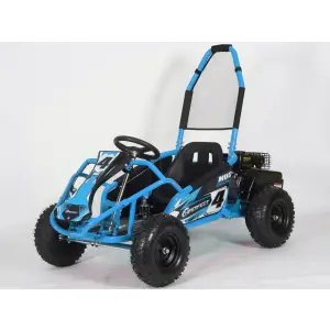 Kart electric pentru copii, motor 500W, baterie 12AH - GoKart GK008E Albastru - 