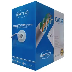 Cablu UTP CAT5E, cupru 25AWG, 0.45 mm, lungime 305 m - Nu rata oferta pe Adk.ro la Cablu UTP CAT5E, cupru 25AWG, 0.45 mm, lungime 305 m