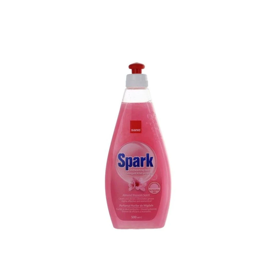 Detergent vase Sano Spark cu parfum delicat de migdale 500ml - 