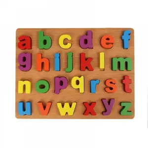 Invatam alfabetul - Puzzle incastru din lemn - 