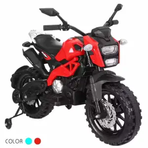 Motocicleta electrica pentru copii cu un motor , Enduro - Rosu - 