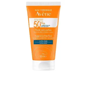 Crema faciala cu protectie solara pentru tenul sensibil, mixt si gras, Avene Solaire haute protection fluido sin perfume SPF50+, 50 ml - 