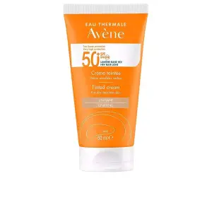 Crema faciala nuantatore cu protectie solara ridicata pentru tenul uscat si sensibil, Avene Solaire haute protection crema color SPF50+, 50 ml - 