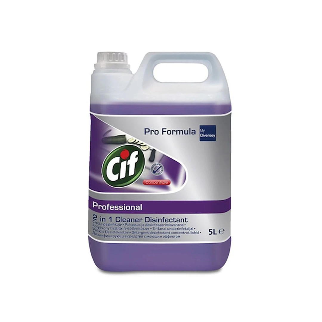 Detergent Dezinfectant Lichid 2in1 Cif Professional, 5L - 