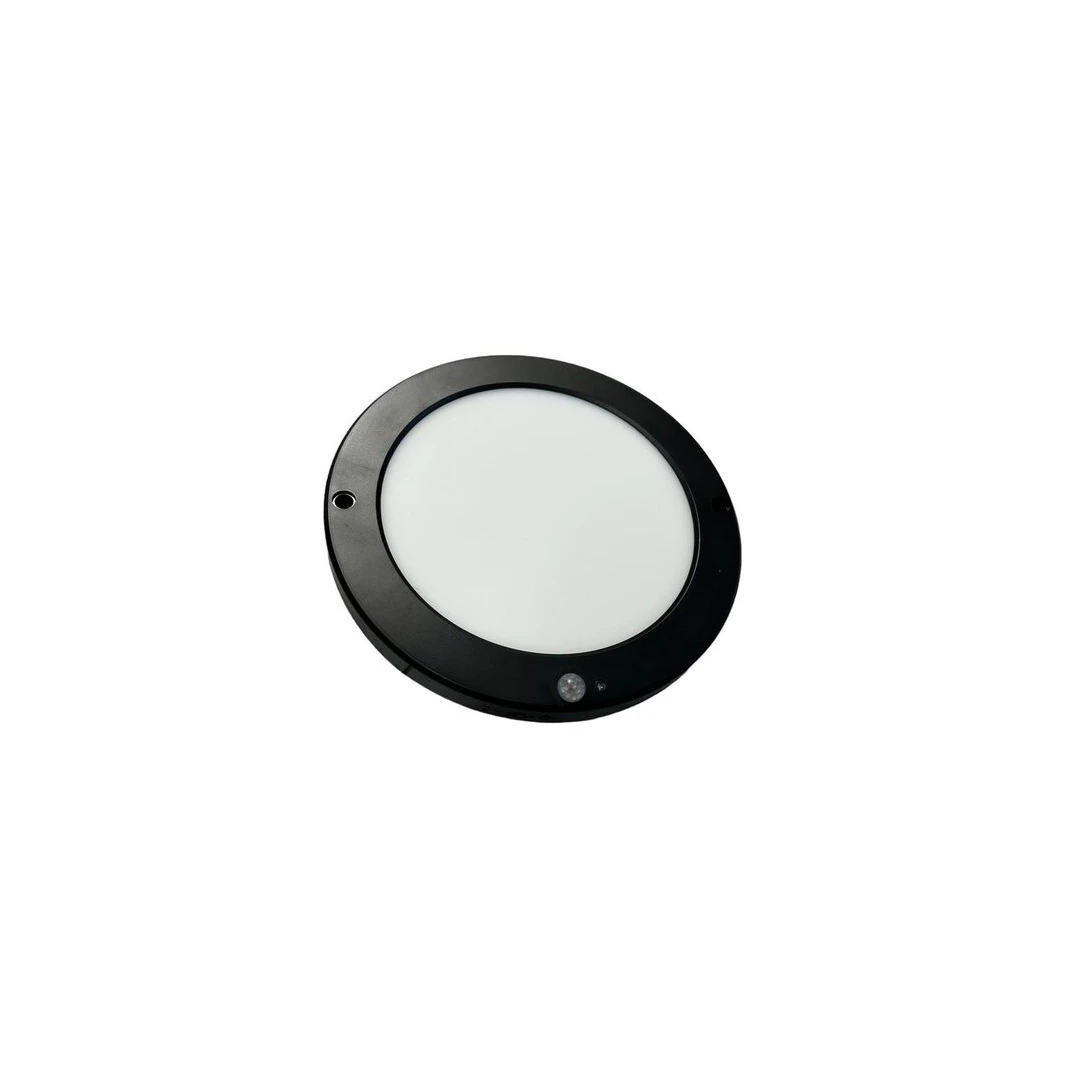 Plafoniera cu senzor de miscare Martha-18 Negru, diametru 22 cm, 6400K, 1530lm, 18W, aplicata sau incastrata - 