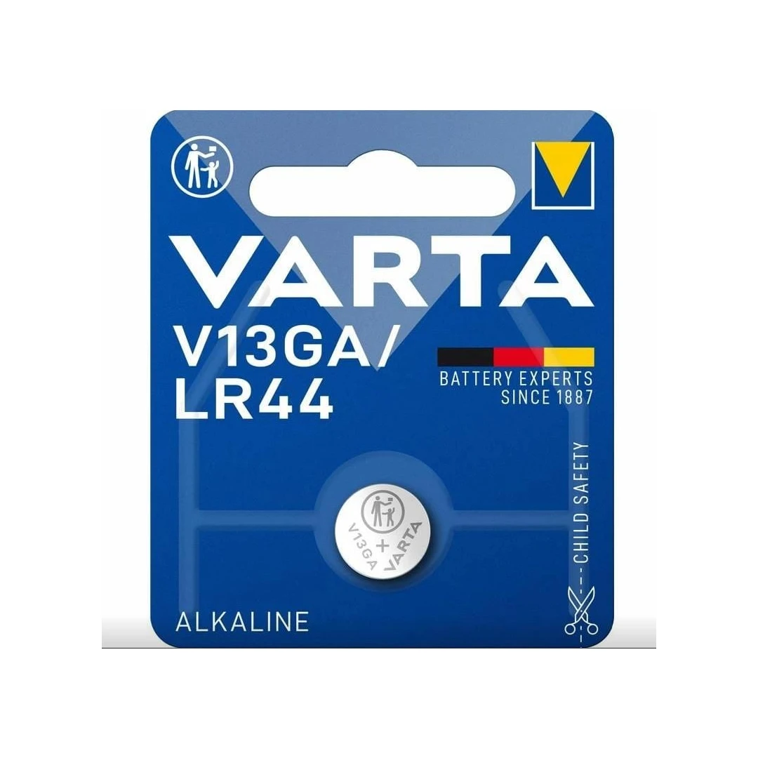Baterie buton alcalina, AG 13, 1.5V, 125mAh, V13GA / LR44 Varta - 
