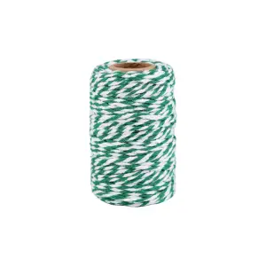 Snur rasucit bicolor Crisalida, diametru 2 mm, lungime 18 m, Verde - 