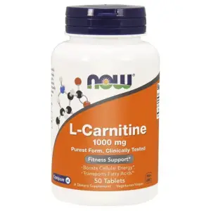 Supliment alimentar, Now Foods L-Carnitina 1000 mg, 100 tablete - 