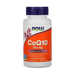CoQ10 with Hawthorn Berry (Paducel), 100mg, Now Foods, 90 capsule - 