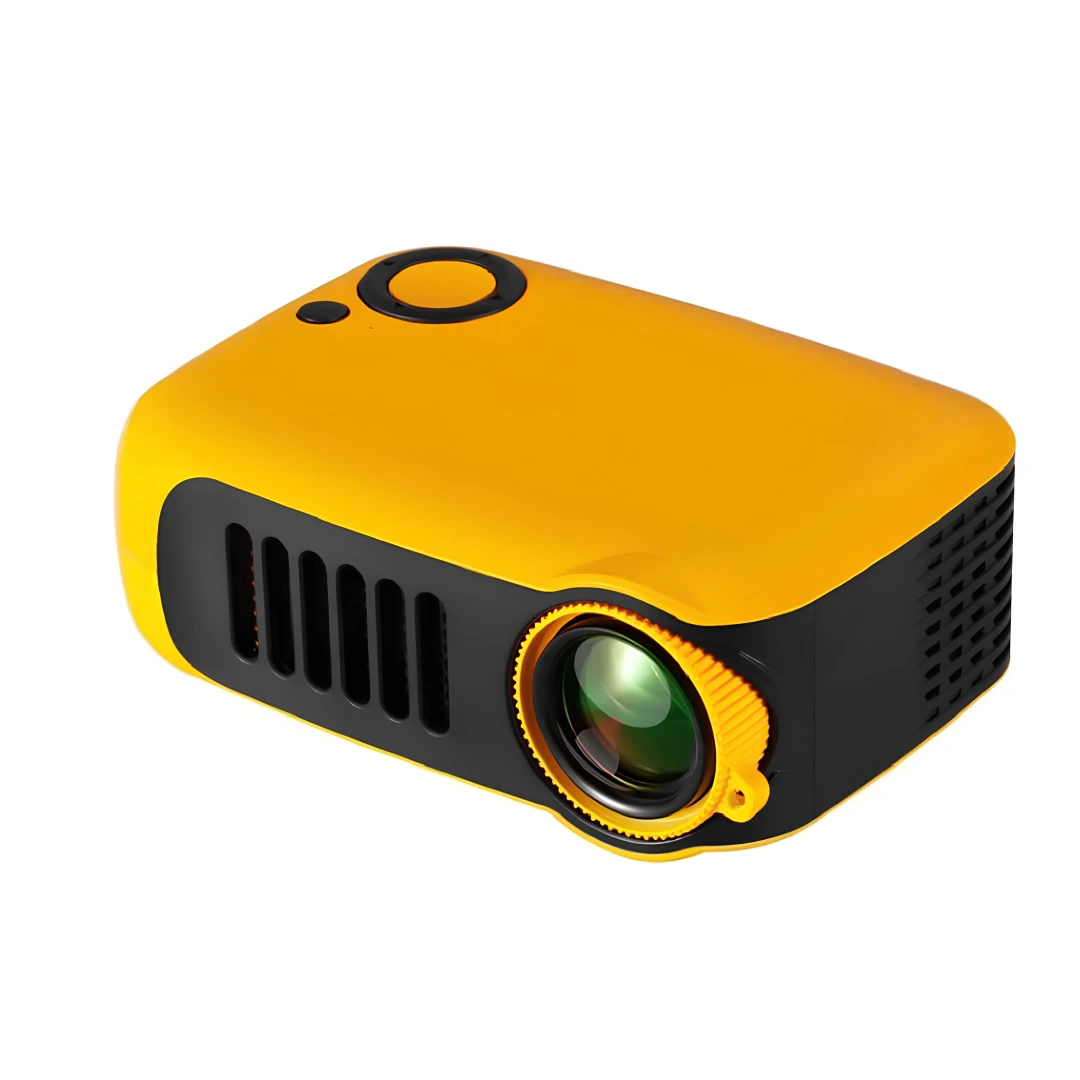 Mini proiector portabil SpectrumPoint®, 1000 Lumeni, 1080P full HD, Telecomanda, Portocaliu - 