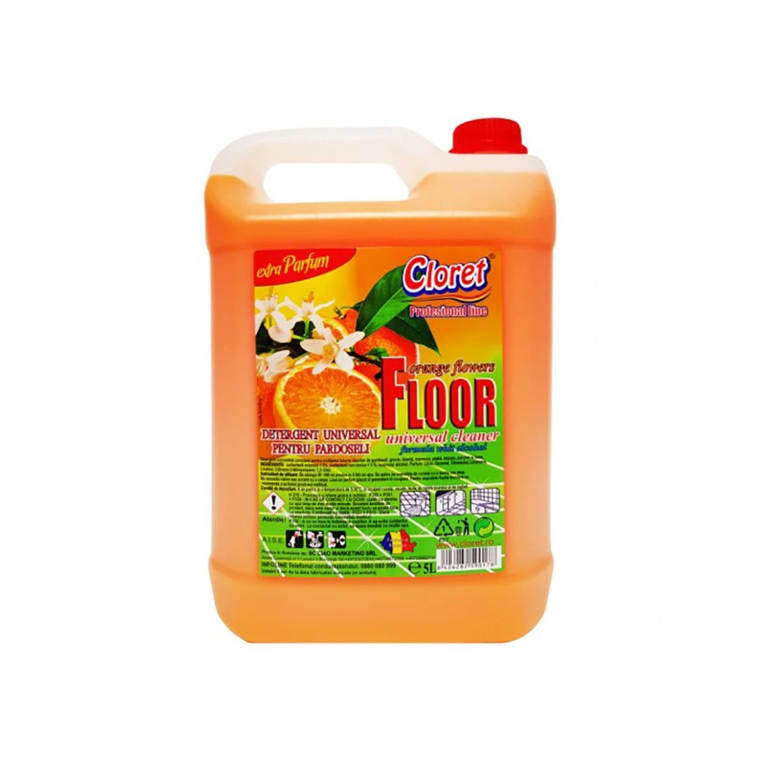 Detergent pardoseala Cloret Orange Flowers 5l - 