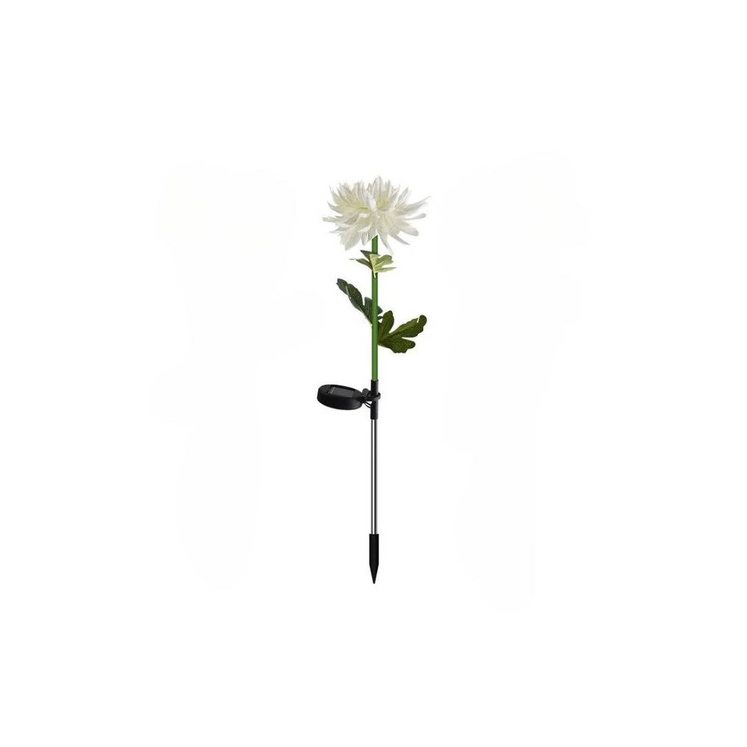 Lampa Solara LED tip Crizantema cu o floare pentru Gradina, Inaltime 80 cm,  eMazing - 