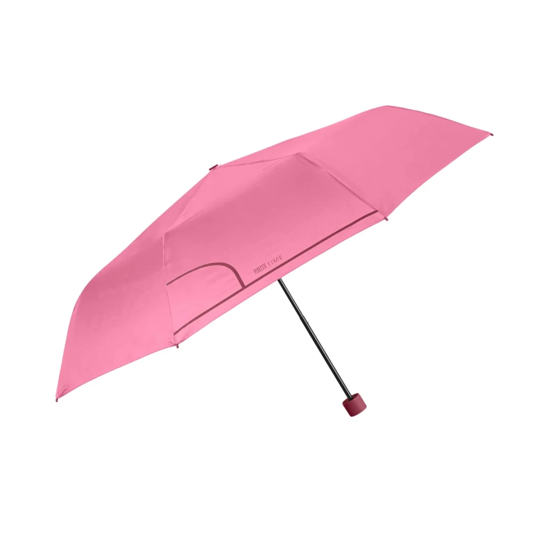 Umbrelă mini Perletti roz pentru doamne - 