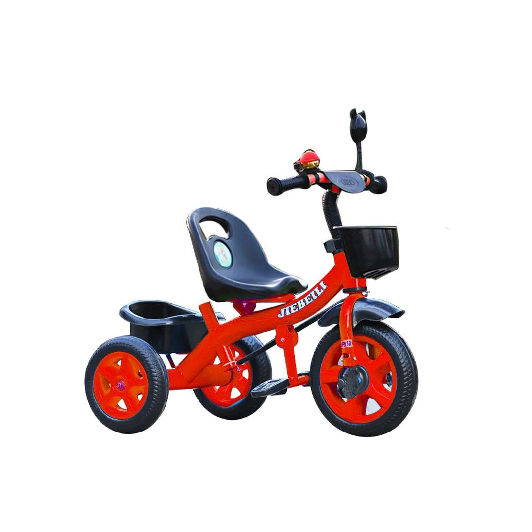 Tricicleta rosie cu pedale pentru copii 2-5 ani - Tricicleta rosie cu pedale pentru copii 2-5 ani