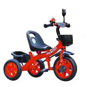 Tricicleta rosie cu pedale pentru copii 2-5 ani - Tricicleta rosie cu pedale pentru copii 2-5 ani