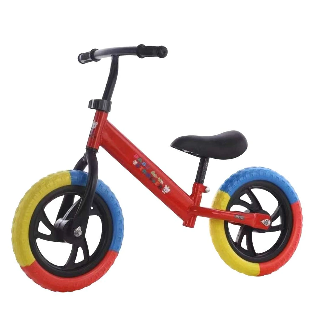 Bicicleta de echilibru fara pedale, 2 - 5 ani, Rosu, Roti in 3 culori - Bicicleta de echilibru fara pedale, 2 - 5 ani, Rosu, Roti in 3 culori