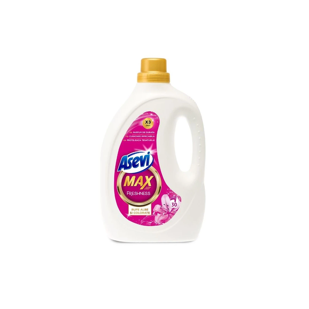 Detergent rufe Asevi Max Freshness 30 spalari, 1.600ml - 