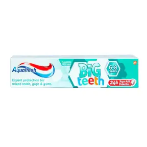 Pasta de dinti Aquafresh Big Teeth, 6-8 ani, 50ml - 