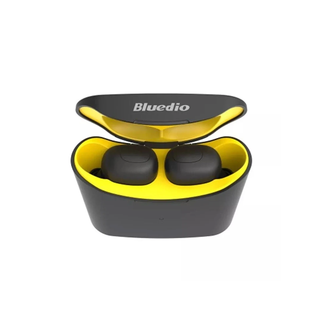 Casti wireless Bluedio T-elf Mini Air Pod TWS, Bluetooth 5.0, Sport Galben - 