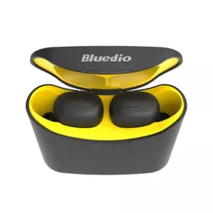 Casti wireless Bluedio T-elf Mini Air Pod TWS, Bluetooth 5.0, Sport Galben - 