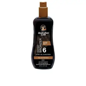 Spray-gel pentru accelerarea bronzului, Australian Gold Sunscreen spray gel with instant bronzer SPF6, 237 ml - 