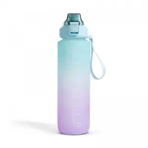 Sticla de apa sport - 1L - opal - gradient albastru-violet - 