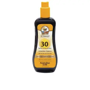 Ulei de corp autobronzant cu protectie solara, Australian Gold Sunscreen spray carrot oil formula SPF30, 237 ml - 
