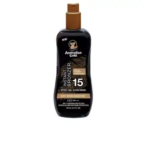 Spray-gel pentru accelerarea bronzului, Australian Gold Sunscreen spray gel with instant bronzer SPF15, 100 ml - 