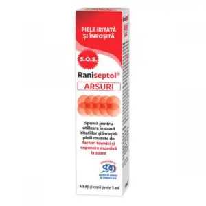 Raniseptol Arsuri spuma cu 20% panthenol, 150 ml, Zdrovit - 