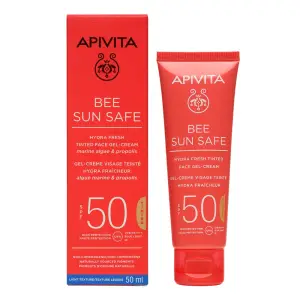 Crema-gel colorata protectie solara ten SPF50 Bee Sun Safe, 50 ml, Apivita - 