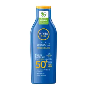 Lotiune hidratanta cu SPF50+ Protect & Moisture, 200 ml, Nivea Sun - 