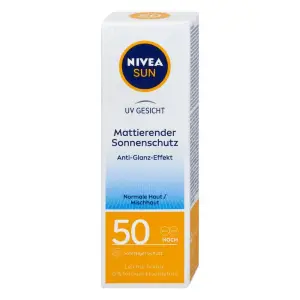Crema de fata cu SPF50 Shine Control, 50 ml, Nivea Sun - 