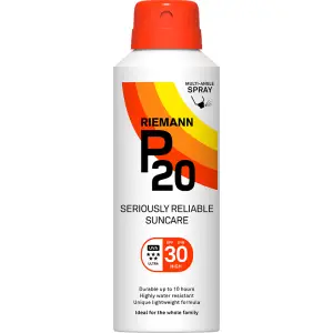 Spray cu protectie solara si pulverizare continua SPF 30, 150 ml, Riemann P20 - 