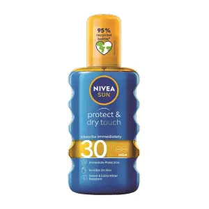 Spray protectie solara SPF 30 Protect & Dry Touch, 200 ml, Nivea - 