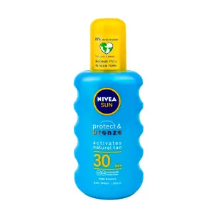 Spray pentru protectie solara SPF 30 Protect & Bronze, 200 ml, Nivea Sun - 
