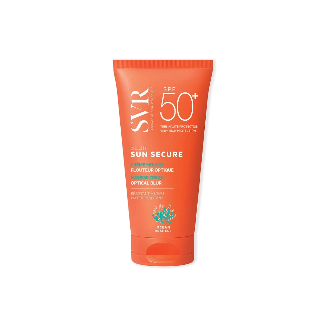 Crema spuma pentru protectie solara SPF 50+ fara parfum Sun Secure Blur, 50 ml, SVR - 